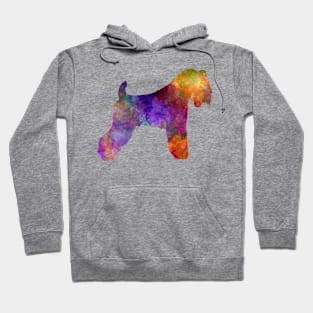 kerry Blue Terrier  in watercolor Hoodie